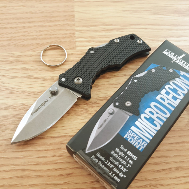 Cold Steel Micro Recon 1 Lockback Folding Knife 2" 4034 Steel Blade G10 Handle 27DS -Cold Steel - Survivor Hand Precision Knives & Outdoor Gear Store