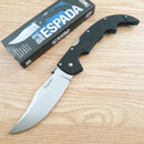 Cold Steel Large Espada Folding Knife 5.5" AUS-10A Steel Blade Black G10 Handle 62MGD -Cold Steel - Survivor Hand Precision Knives & Outdoor Gear Store