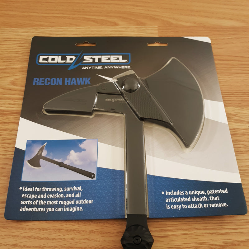 Cold Steel Recon Hawk Axe Knife 65Mn Carbon Steel Blade Black Nylon Handle 80TPA3 -Cold Steel - Survivor Hand Precision Knives & Outdoor Gear Store