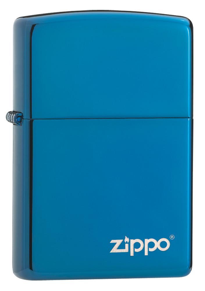 Zippo Lighter High Polish Blue Logo Windproof Refillable All Metal Construction Made In USA 19005 -Zippo - Survivor Hand Precision Knives & Outdoor Gear Store
