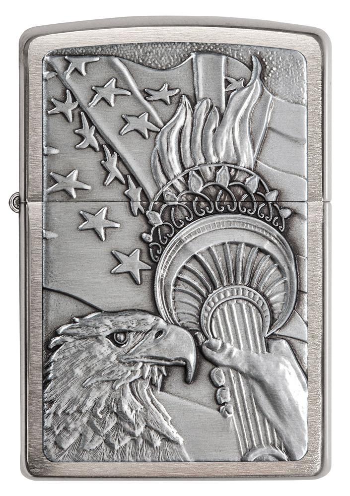 Zippo Lighter Patriotic Eagle Windproof Refillable Metal Construction Made In USA 20895 -Zippo - Survivor Hand Precision Knives & Outdoor Gear Store