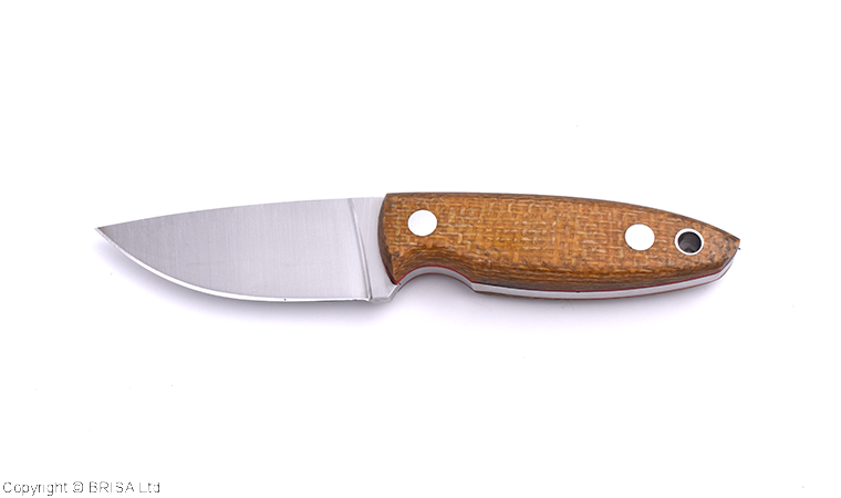 Brisa Scara 60 Fixed Knife 2.4" RWL-34 Steel Blade Mustard Yute Micarta Handle 23305 -Brisa - Survivor Hand Precision Knives & Outdoor Gear Store