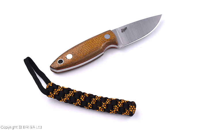 Brisa Scara 60 Fixed Knife 2.4" RWL-34 Steel Blade Mustard Yute Micarta Handle 23305 -Brisa - Survivor Hand Precision Knives & Outdoor Gear Store