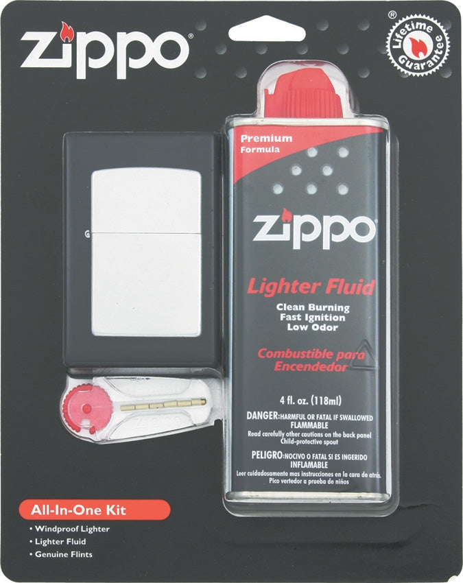 Zippo Lighter ORMD All-In-One Kit Includes Street Chrome Finish Lighter Made In USA 19305 -Zippo - Survivor Hand Precision Knives & Outdoor Gear Store