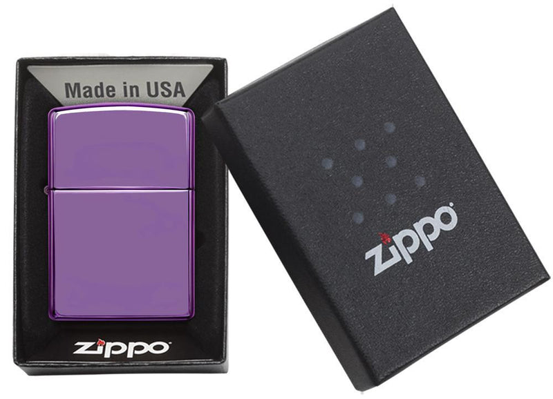 Zippo Lighter Deep Purple Abyss Windproof Refillable All Metal Construction Made In USA 24747 -Zippo - Survivor Hand Precision Knives & Outdoor Gear Store