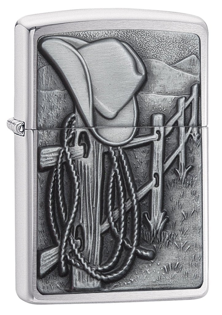 Zippo Lighter Resting Cowboy Windproof Refillable Metal Construction Made In USA 24879 -Zippo - Survivor Hand Precision Knives & Outdoor Gear Store