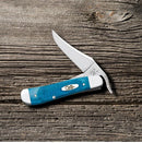 Case XX Russlock Folding Knife Stainless Steel Blade Blue Bone Handle 25589 -Case Cutlery - Survivor Hand Precision Knives & Outdoor Gear Store