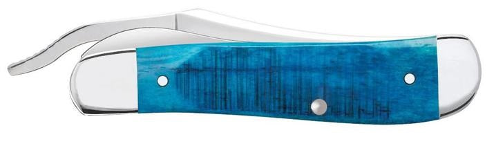 Case XX Russlock Folding Knife Stainless Steel Blade Blue Bone Handle 25589 -Case Cutlery - Survivor Hand Precision Knives & Outdoor Gear Store