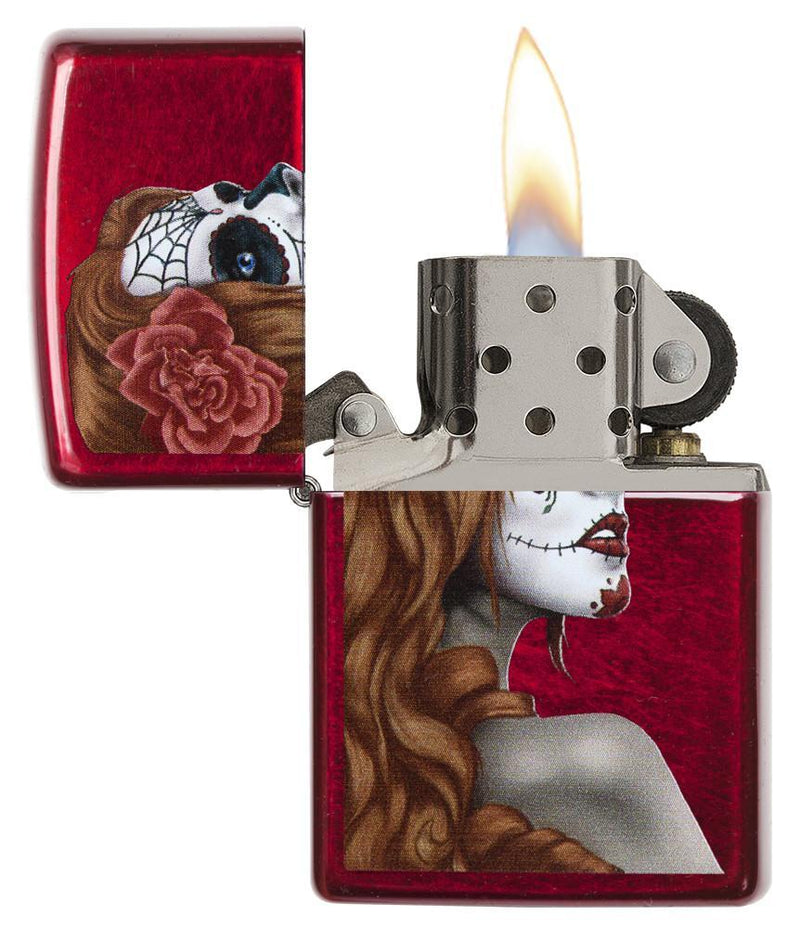 Zippo Lighter Day Of Dead Girl Windproof Refillable All Metal Construction Made In USA 28830 -Zippo - Survivor Hand Precision Knives & Outdoor Gear Store