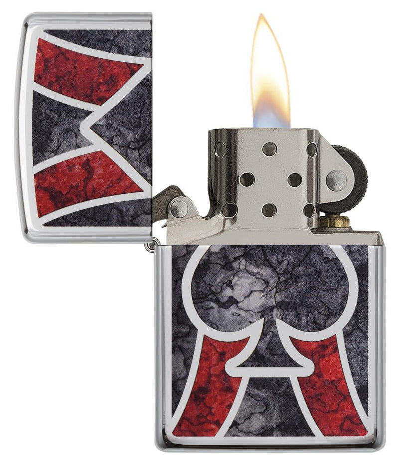 Zippo Lighter Ace Spade Windproof Refillable Metal Construction Made In USA 28952 -Zippo - Survivor Hand Precision Knives & Outdoor Gear Store