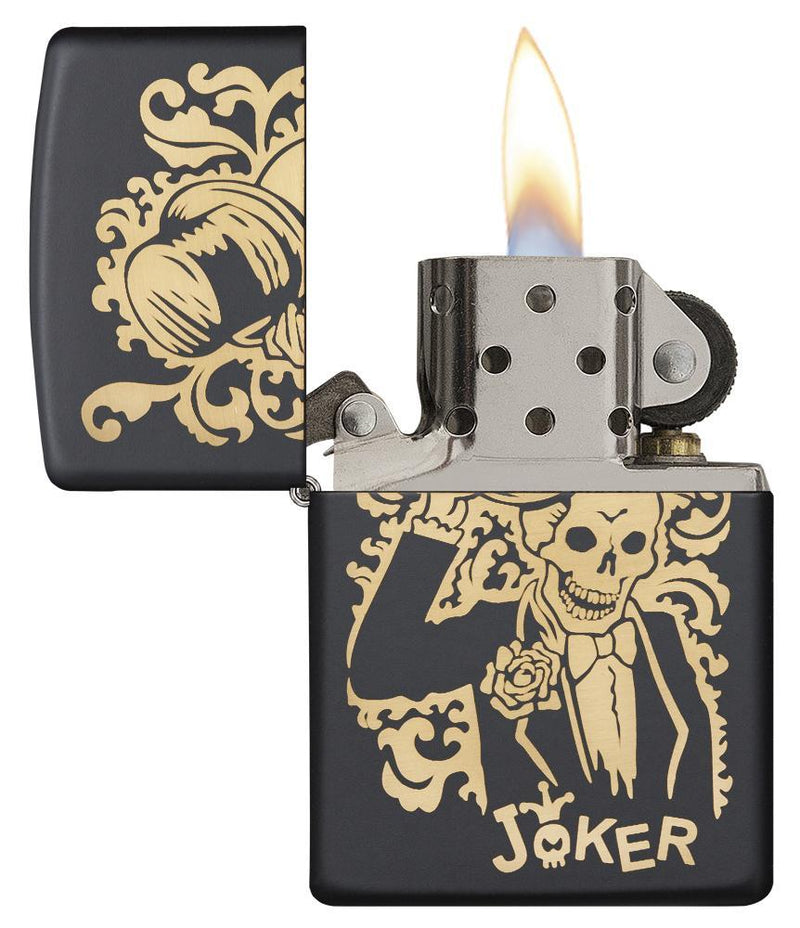 Zippo Lighter Skull Joker Windproof Refillable Metal Construction Made In USA 02233 -Zippo - Survivor Hand Precision Knives & Outdoor Gear Store