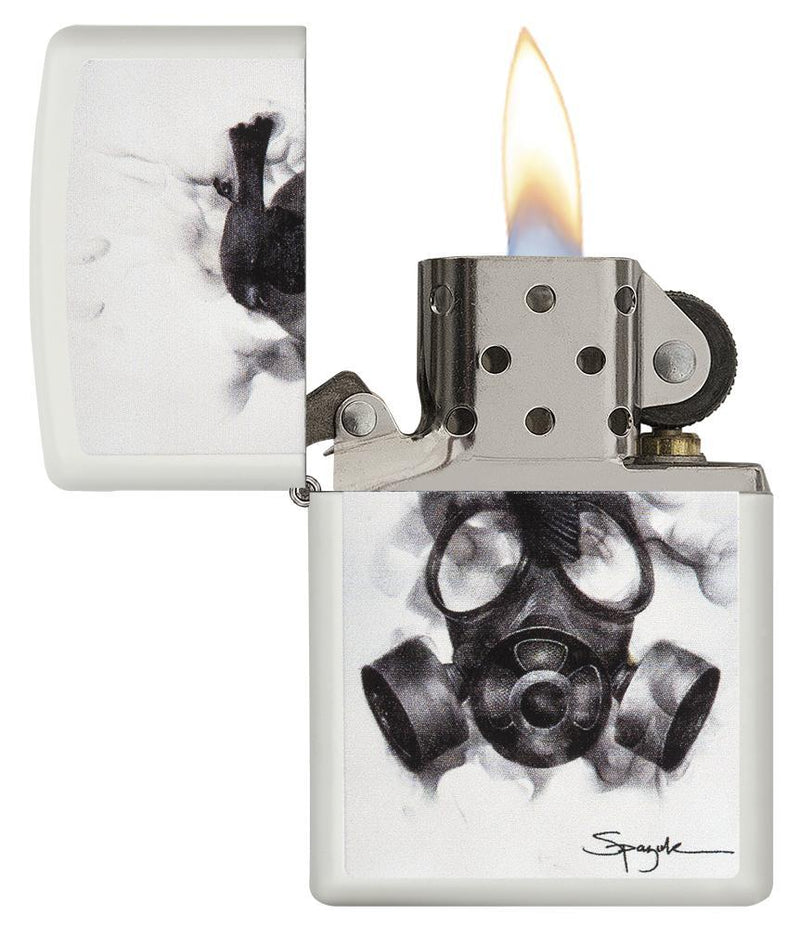 Zippo Lighter Spazuk Gas Mask Windproof Refillable Metal Construction Made In USA 02740 -Zippo - Survivor Hand Precision Knives & Outdoor Gear Store