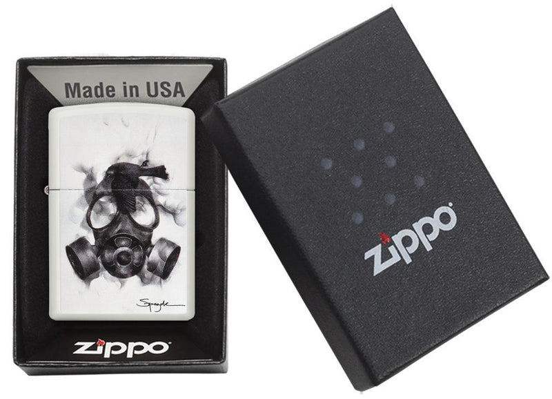 Zippo Lighter Spazuk Gas Mask Windproof Refillable Metal Construction Made In USA 02740 -Zippo - Survivor Hand Precision Knives & Outdoor Gear Store