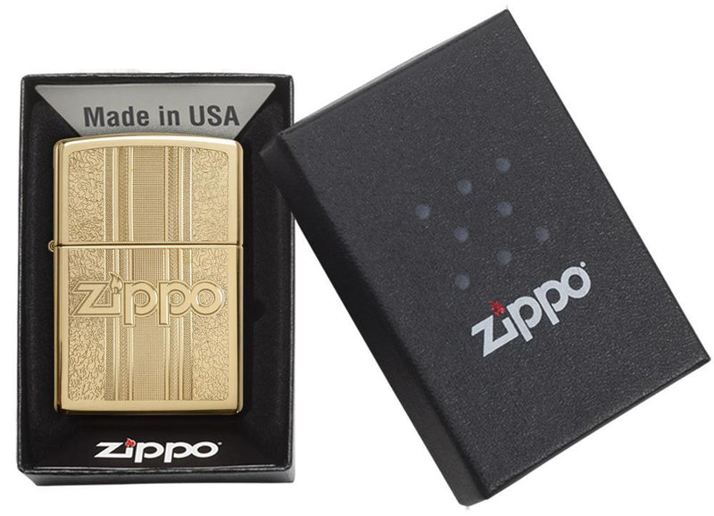 Zippo Lighter And Pattern Windproof Refillable Dimensions 1.44" x 2.25" Metal 05446 -Zippo - Survivor Hand Precision Knives & Outdoor Gear Store