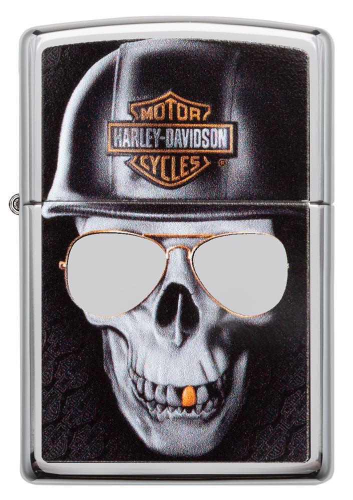 Zippo Lighter Harley Davidson Skull Metal Construction Windproof Refillable Made In USA 06740 -Zippo - Survivor Hand Precision Knives & Outdoor Gear Store