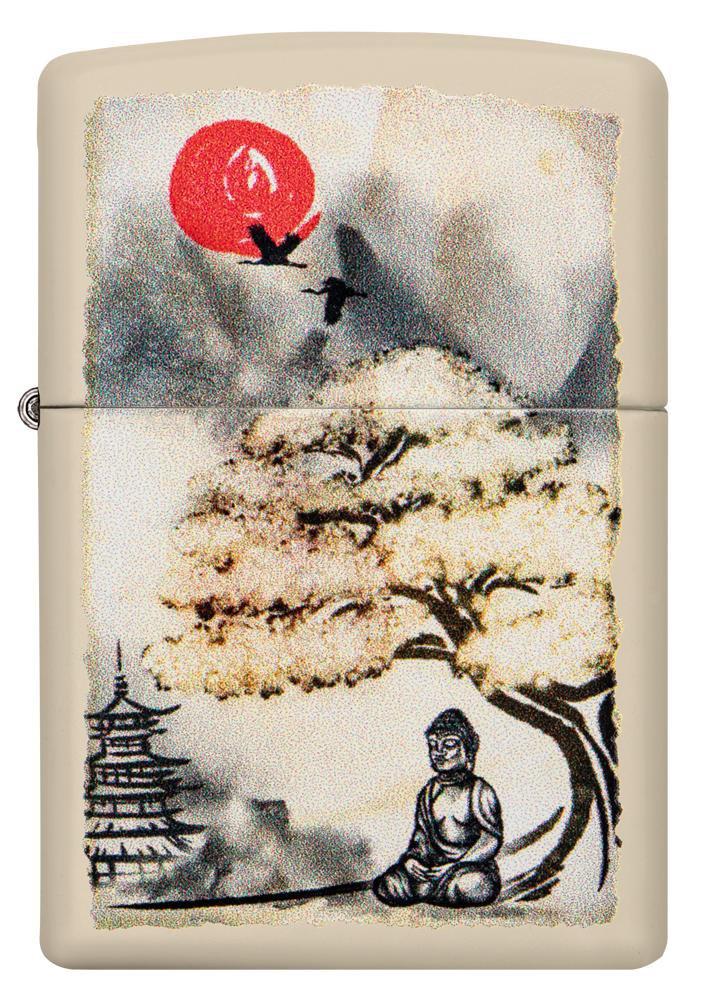 Zippo Lighter Pagoda Bonsai Buddha Feature Windproof All Metal Construction 08776 -Zippo - Survivor Hand Precision Knives & Outdoor Gear Store