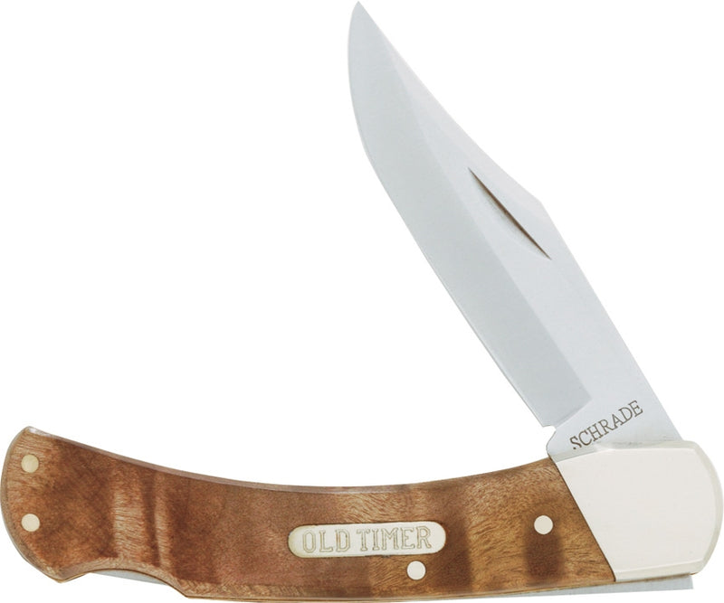 Schrade Old Timer Golden Bear Lockback Folding Knife Stainless Blade Desert Iron Wood Handle 6OTW -Schrade - Survivor Hand Precision Knives & Outdoor Gear Store