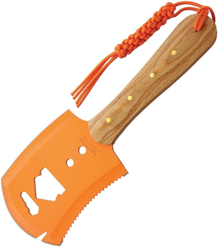 Marbles Chopper Orange Shovel Fixed Knife 4.25" Stainless Steel Full Tang Blade Wood Handle 557 -Marbles - Survivor Hand Precision Knives & Outdoor Gear Store