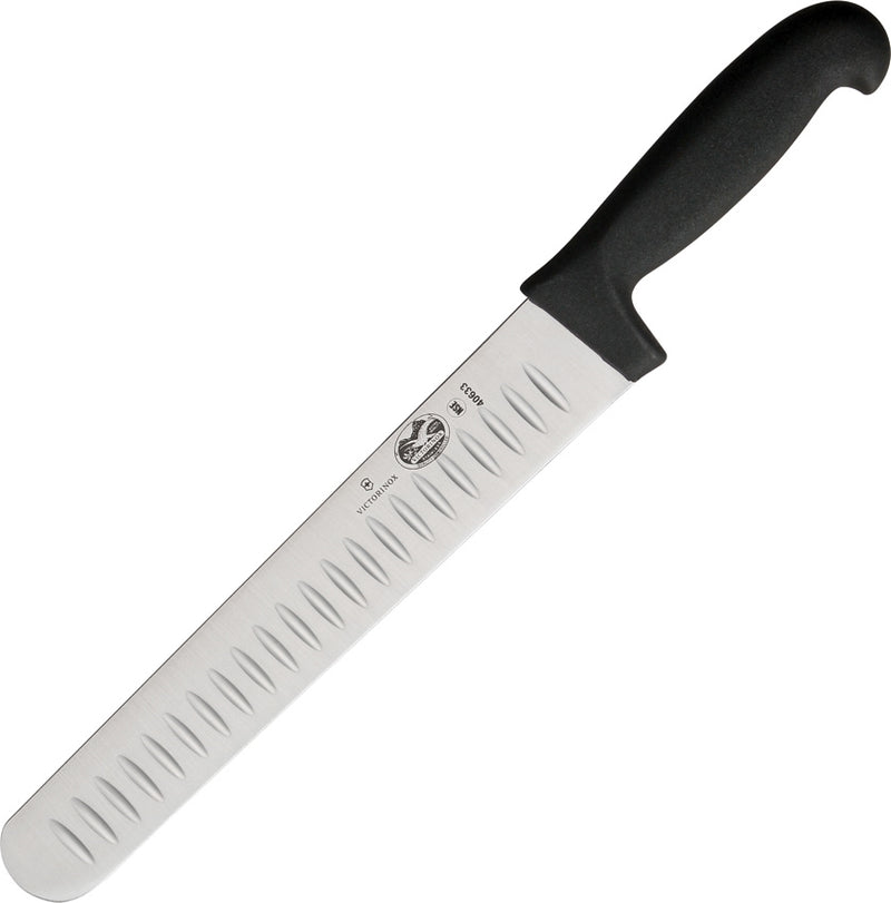 Victorinox Wide Slicer Fixed Knife 10" Stainless Steel Blade Fibrox Handle 7605913 -Victorinox - Survivor Hand Precision Knives & Outdoor Gear Store