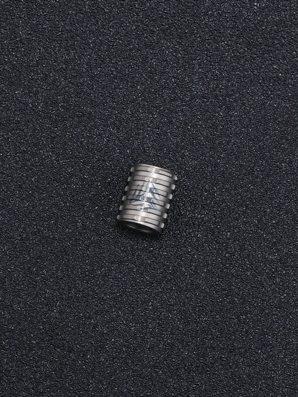 We Knife Co Bead For Lanyards Gray Titanium Construction 1/4" Hole Opening A02E -We Knife Co - Survivor Hand Precision Knives & Outdoor Gear Store