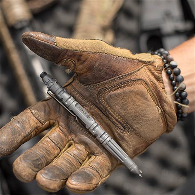 Gerber Impromptu Tactical Pen Black Finish Grooved Anodized Aluminum Body 1880 -Gerber - Survivor Hand Precision Knives & Outdoor Gear Store