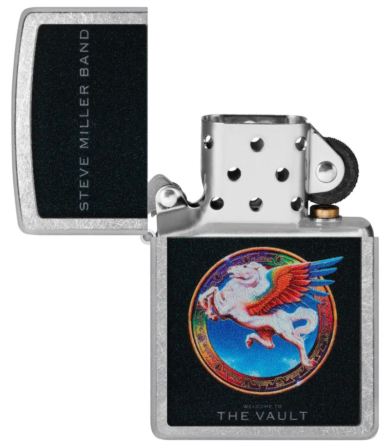 Zippo Steve Miller Band Lighter Street Chrome All Metal Construction Dimensions: 2.25" x 1.5" 23775 -Zippo - Survivor Hand Precision Knives & Outdoor Gear Store