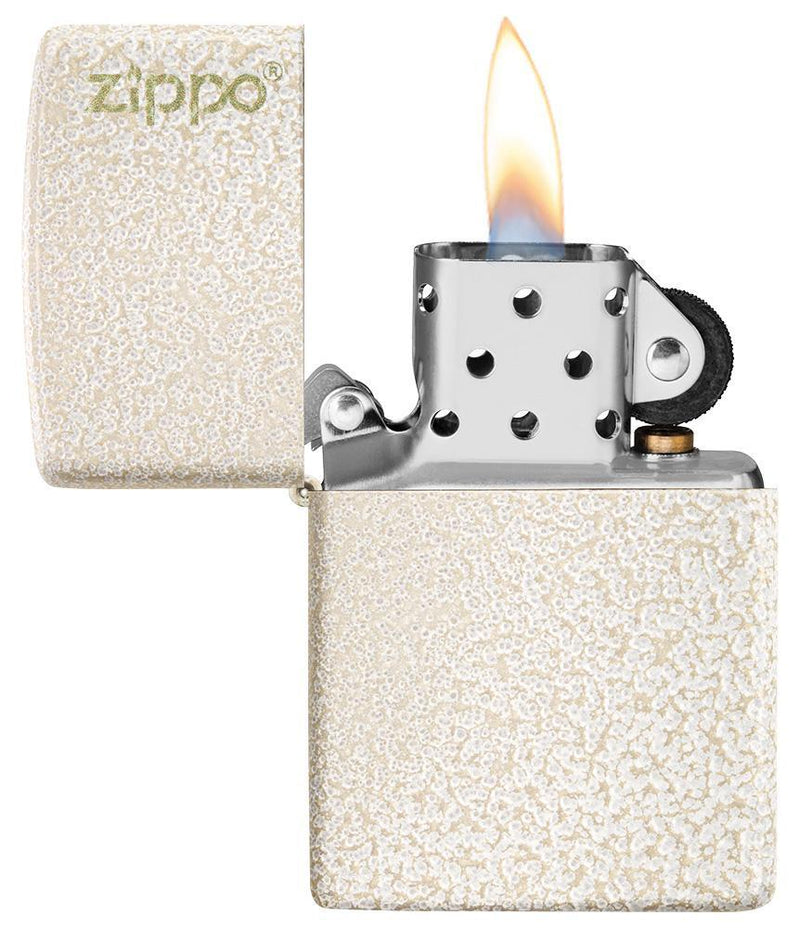 Zippo Mercury Glass Logo Lighter Matte All Metal Construction Dimensions: 1.44" x 2.25" 14811 -Zippo - Survivor Hand Precision Knives & Outdoor Gear Store