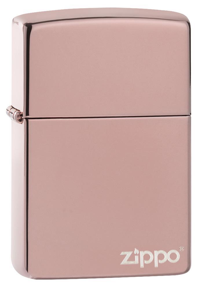 Zippo Classic Logo Rose Gold High Polish All Metal Construction Dimensions: 1.44" x 2.25" 14948 -Zippo - Survivor Hand Precision Knives & Outdoor Gear Store