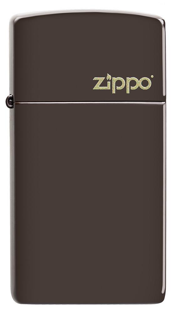Zippo Lighter Slim Brown Logo Feature Windproof All Metal Construction 16823 -Zippo - Survivor Hand Precision Knives & Outdoor Gear Store
