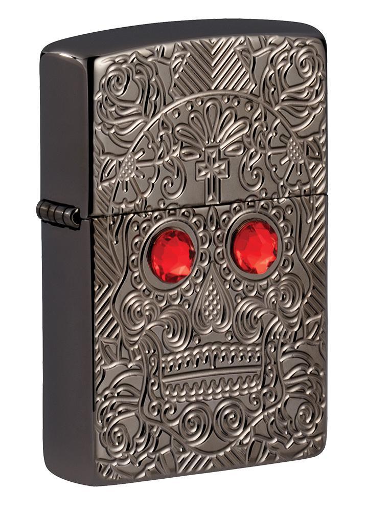 Zippo Lighter Crystal Skull Windproof Refillable Metal Construction MADE IN USA 17234 -Zippo - Survivor Hand Precision Knives & Outdoor Gear Store