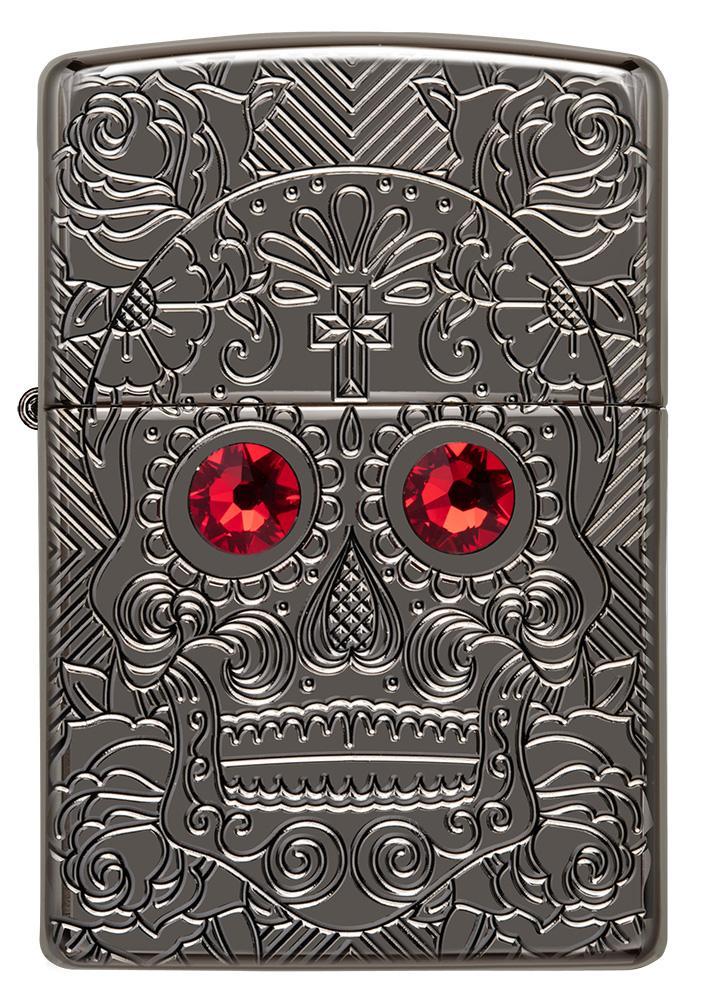 Zippo Lighter Crystal Skull Windproof Refillable Metal Construction MADE IN USA 17234 -Zippo - Survivor Hand Precision Knives & Outdoor Gear Store