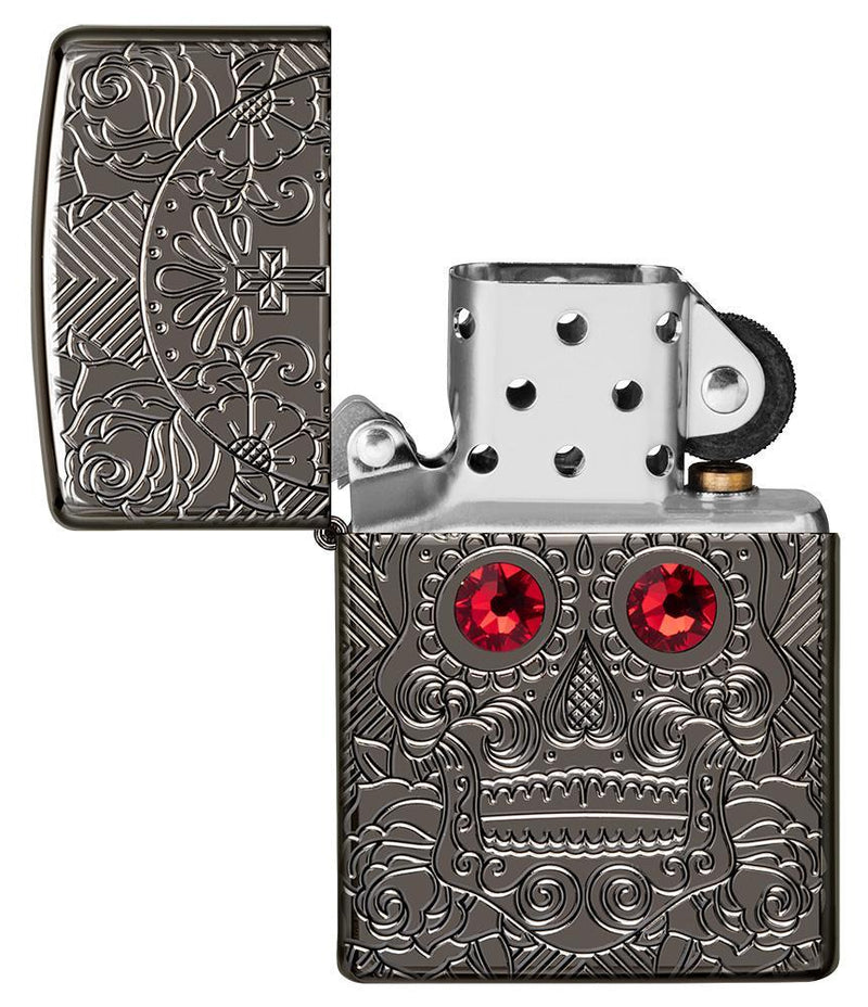 Zippo Lighter Crystal Skull Windproof Refillable Metal Construction MADE IN USA 17234 -Zippo - Survivor Hand Precision Knives & Outdoor Gear Store