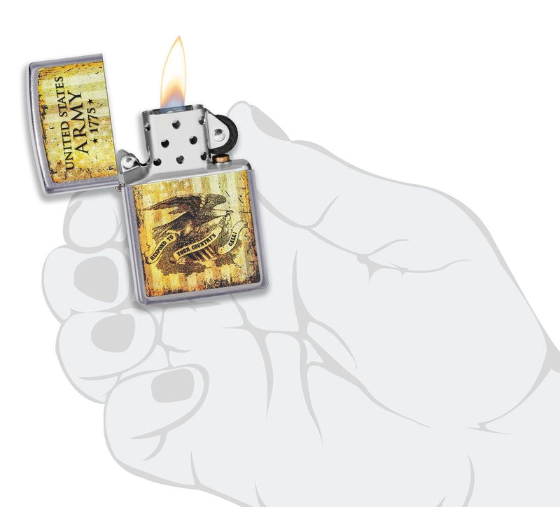 Zippo Lighter U.S. Army Feature Windproof All Metal Construction 17315 -Zippo - Survivor Hand Precision Knives & Outdoor Gear Store