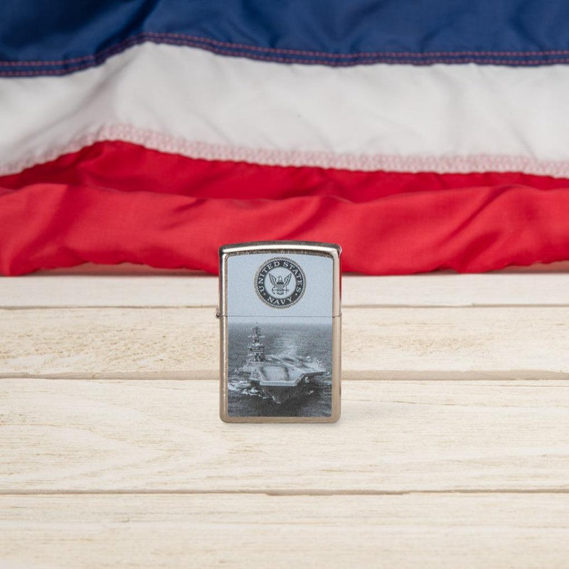 Zippo Lighter U.S. Navy Feature Windproof All Metal Construction 17324 -Zippo - Survivor Hand Precision Knives & Outdoor Gear Store
