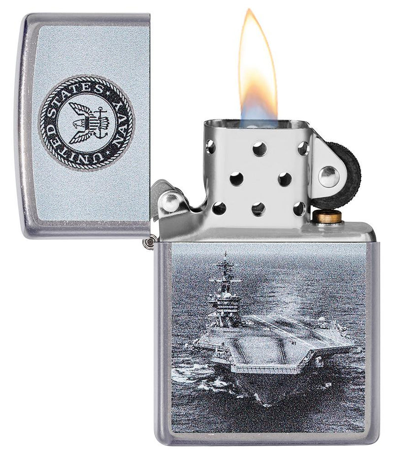 Zippo Lighter U.S. Navy Feature Windproof All Metal Construction 17324 -Zippo - Survivor Hand Precision Knives & Outdoor Gear Store