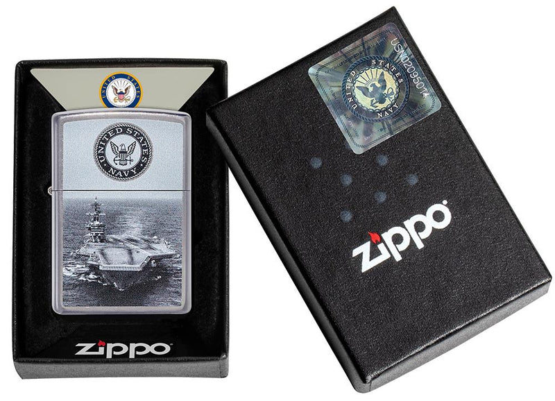 Zippo Lighter U.S. Navy Feature Windproof All Metal Construction 17324 -Zippo - Survivor Hand Precision Knives & Outdoor Gear Store