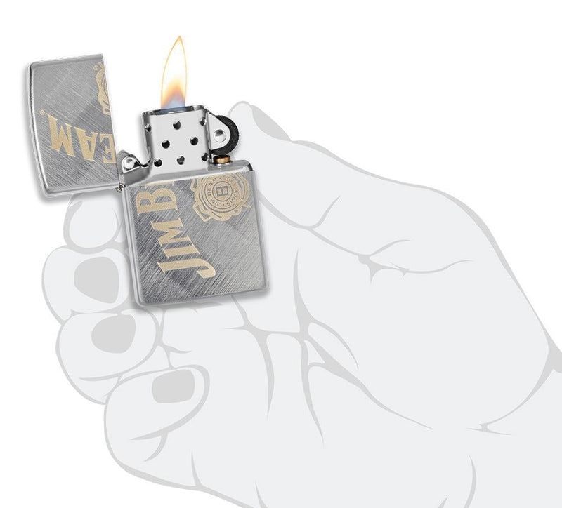 Zippo Lighter Jim Beam Feature Windproof All Metal Construction 17346 -Zippo - Survivor Hand Precision Knives & Outdoor Gear Store