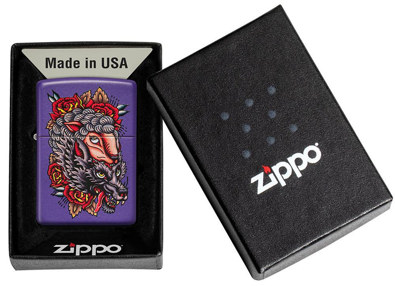 Zippo Lighter Wolf Feature Windproof All Metal Construction 19877 -Zippo - Survivor Hand Precision Knives & Outdoor Gear Store