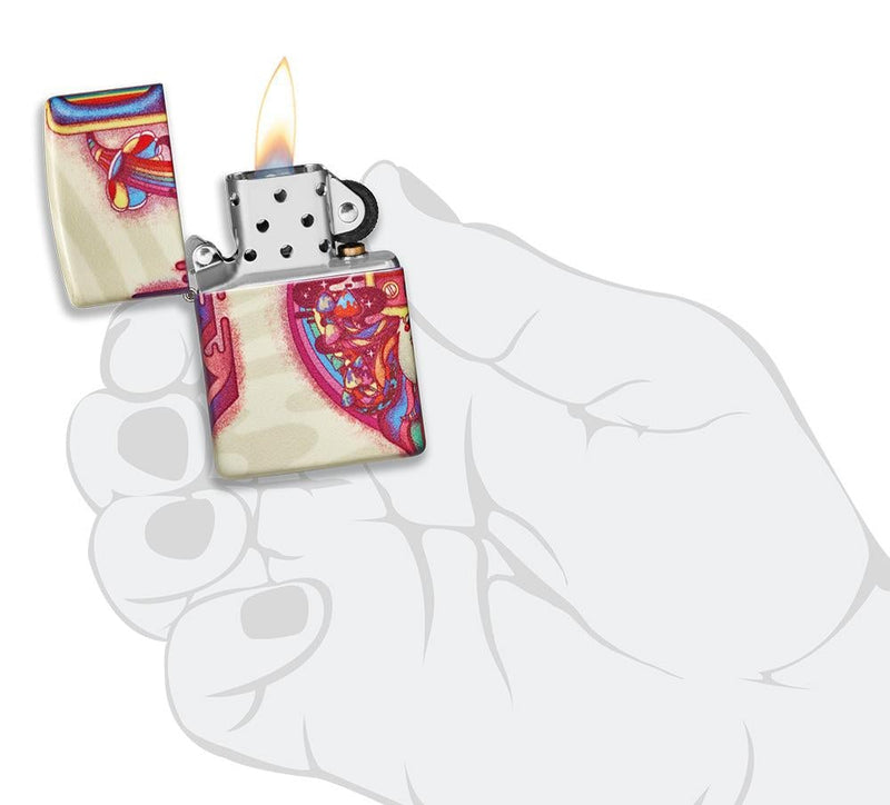 Zippo Lighter Trippy Design Feature Windproof All Metal Construction 19931 -Zippo - Survivor Hand Precision Knives & Outdoor Gear Store