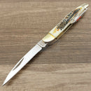 Frost Whittler Pocket Knife Mirror Finish Stainless Steel Blades Burnt Bone Handle W167BAB -Frost Cutlery - Survivor Hand Precision Knives & Outdoor Gear Store