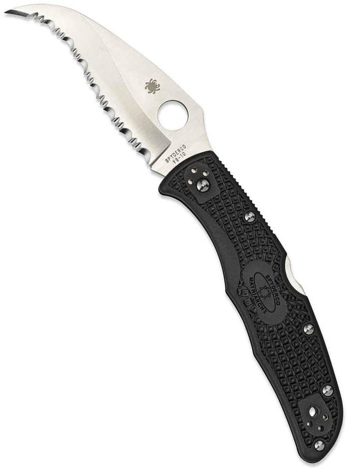 Spyderco Matriarch 2 Knife 3.5" VG-10 Stainless Serrated Blade FRN Handle C12SBK2 -Spyderco - Survivor Hand Precision Knives & Outdoor Gear Store