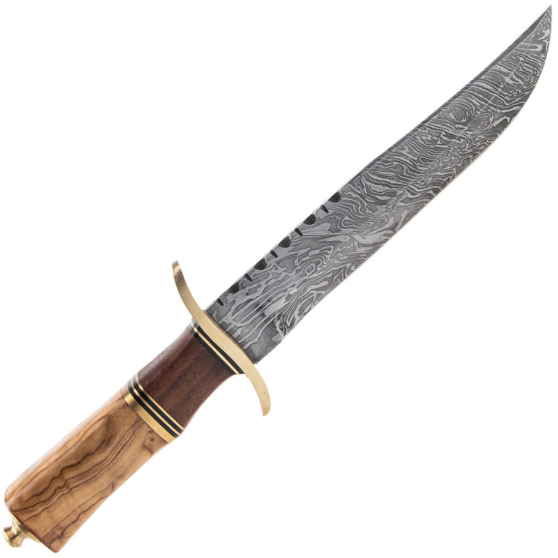 Frost Cutlery Fixed Knife 8.5" Damascus Steel Blade Walnut/Olive Wood Handle VFD53 -Frost Cutlery - Survivor Hand Precision Knives & Outdoor Gear Store