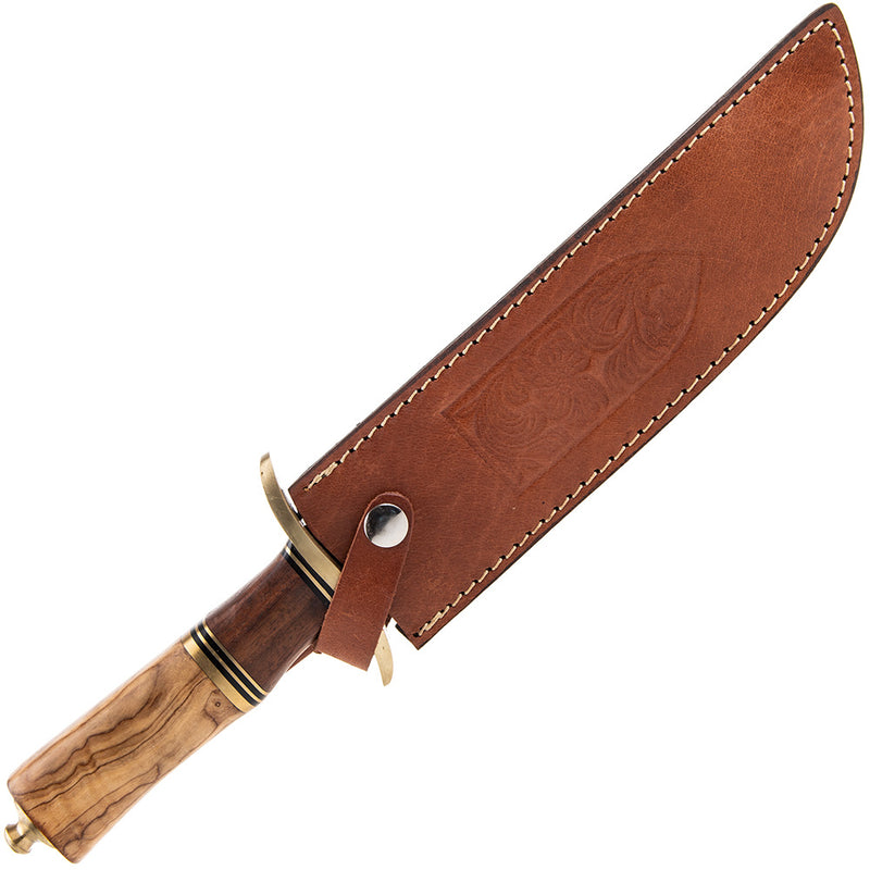 Frost Cutlery Fixed Knife 8.5" Damascus Steel Blade Walnut/Olive Wood Handle VFD53 -Frost Cutlery - Survivor Hand Precision Knives & Outdoor Gear Store