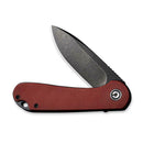 Civivi Elementum Liner Folding Knife 3" D2 Steel Blade Burgundy G10 Handle 907A1 -Civivi - Survivor Hand Precision Knives & Outdoor Gear Store