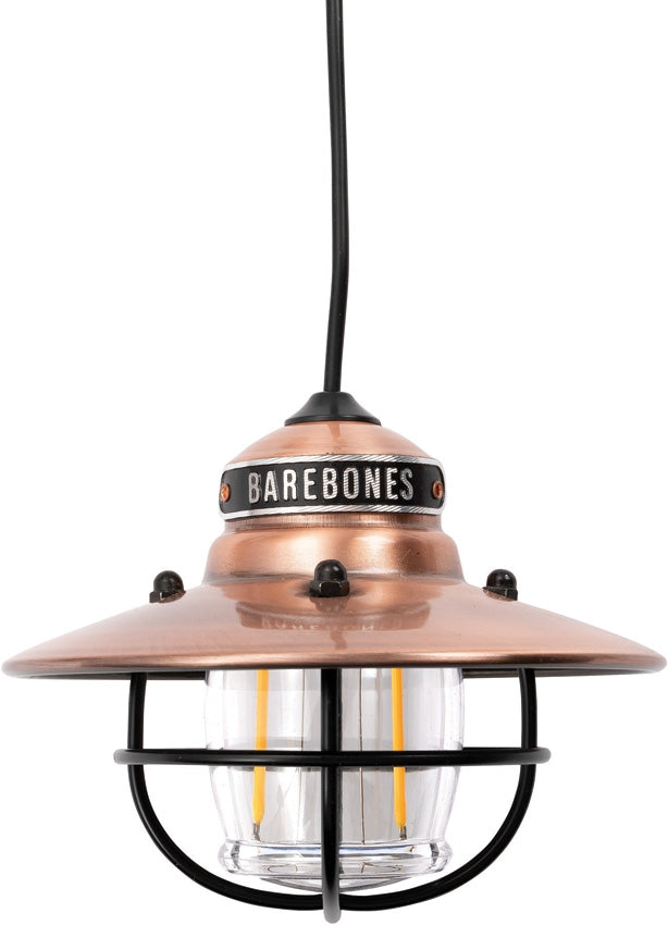 Barebones Living Edison Pendant Light Copper 4.25" x 3.25" Water/Rust Resistant Powder-Coated Steel Construction RE268 -Barebones Living - Survivor Hand Precision Knives & Outdoor Gear Store