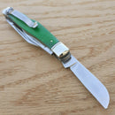 Rough Ryder Working Man Pocket Knife 440 Steel Blades Green Smooth Bone Handle 1958 -Rough Ryder - Survivor Hand Precision Knives & Outdoor Gear Store