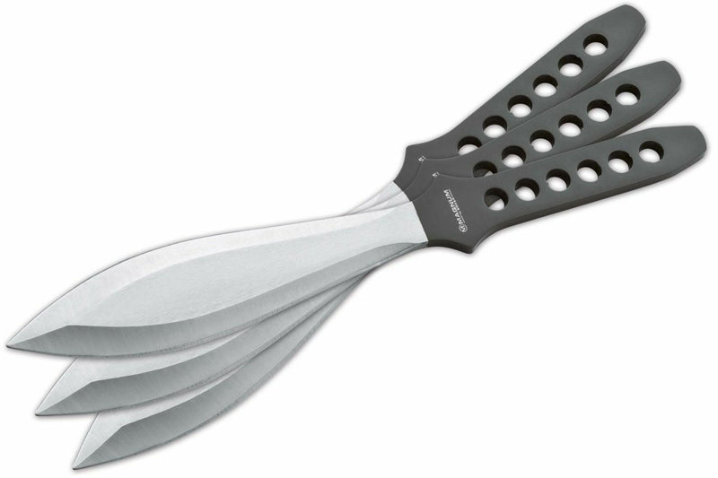 Boker Magnum Profi I Throwing Knife Set 3 Throwers w/Drilled Black Handles 02GL193 -Boker Magnum - Survivor Hand Precision Knives & Outdoor Gear Store