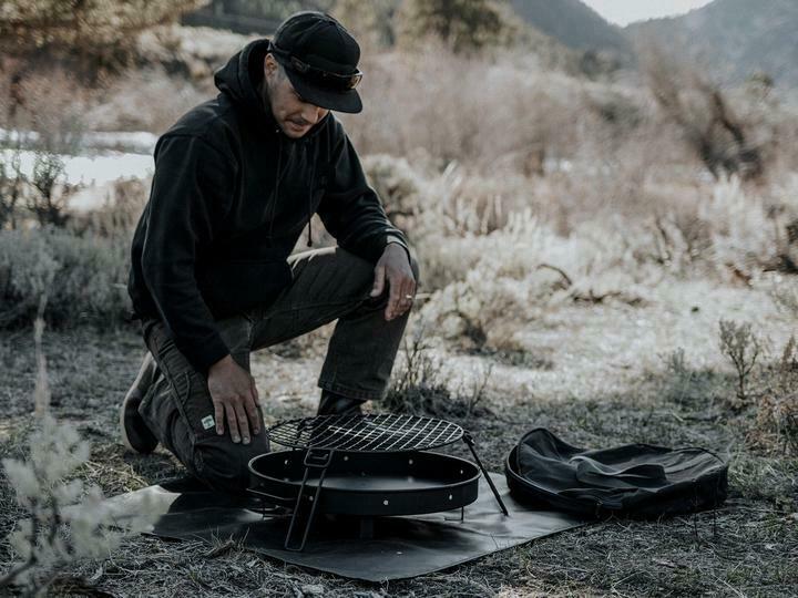 Barebones Living Cowboy Grill Charcoal Tray Rugged Steel One Piece Construction E443 -Barebones Living - Survivor Hand Precision Knives & Outdoor Gear Store