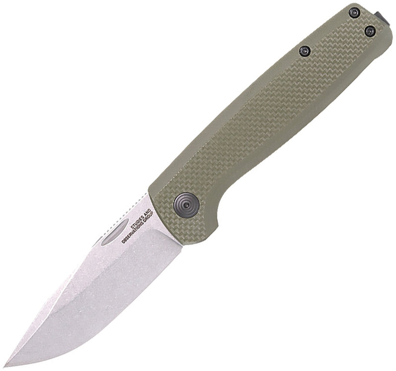 SOG Terminus Folding Knife 2.9" CRYO D2 Steel Clip Point Blade OD Green G10 Handle 1004BX -SOG - Survivor Hand Precision Knives & Outdoor Gear Store