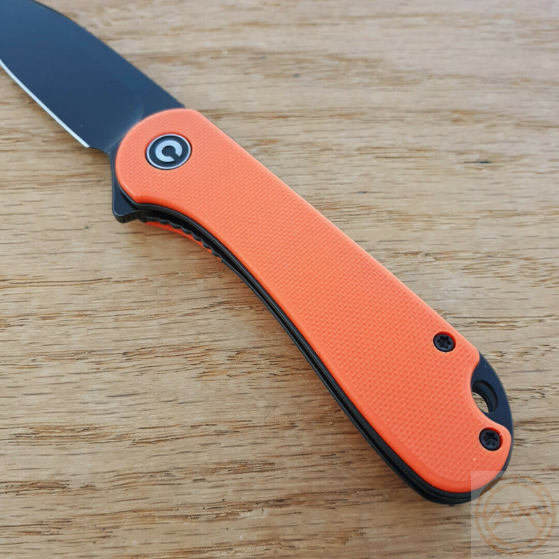 Civivi Elementum Linerlock Folding Knife 3" D2 Steel Blade Orange G10 Handle 907Y -Civivi - Survivor Hand Precision Knives & Outdoor Gear Store